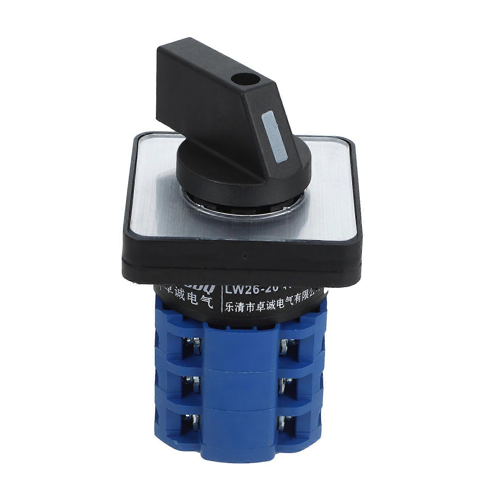 Rotary Cam Changeover Switch 3-Position Transfer Switch Suitable for Motor Control