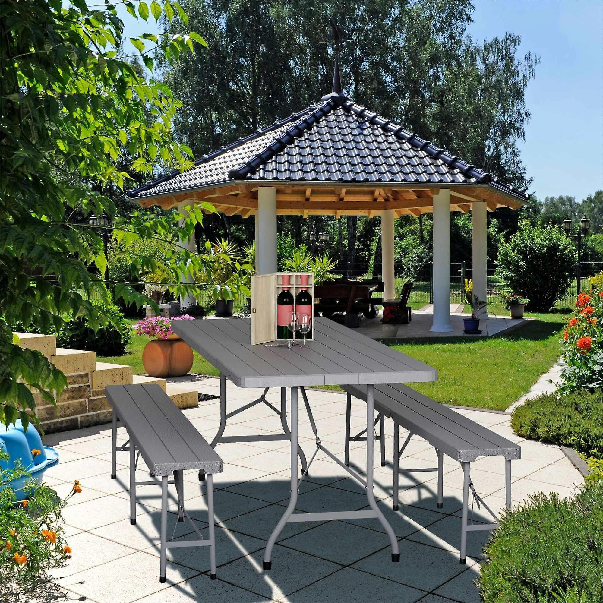 Folding garden table