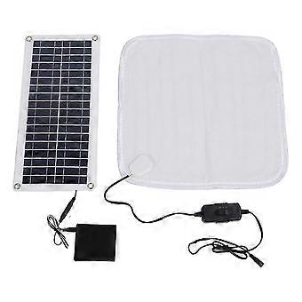 Almohadilla térmica solar de 12 V 50 W adecuada para el invierno: almohadilla cálida para los pies, manta térmica para mascotas, calefacción solar eléctrica B