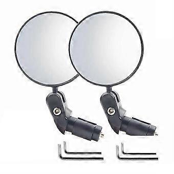 Adjustable 360 Degree Bicycle Mirror, Cycling Rear View Handlebar Mirror, Bike Accessories Round