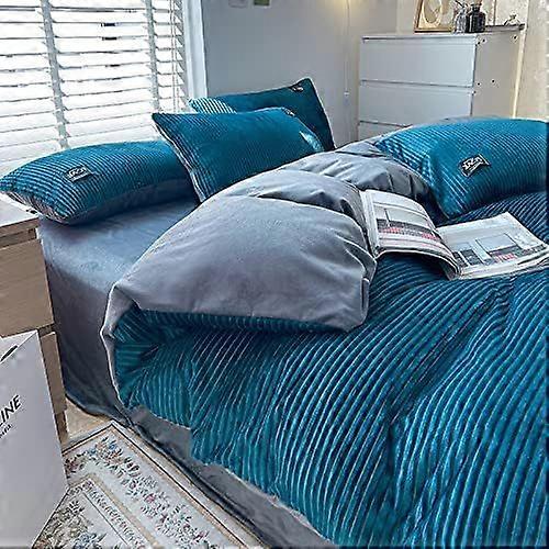 Double-sided Velvet Fleece Bedding Set