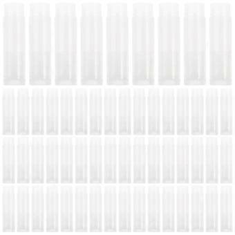 Lip Balm Tube with Caps Transparent Container for Lipstick Storage 100Pcs