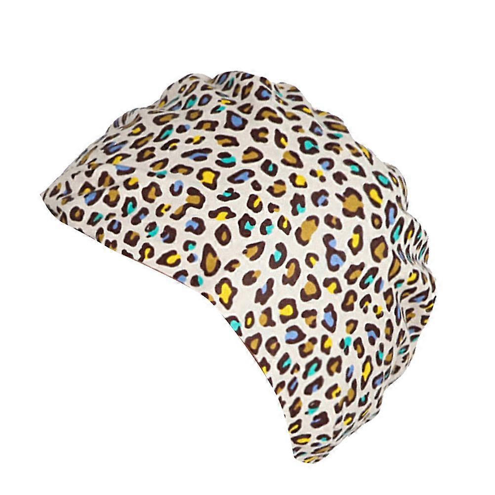 Leopard Nurse Cap for Working Environment Use Operating Room Hat