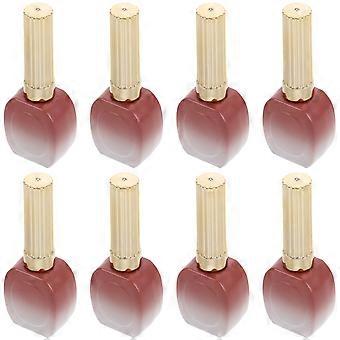 Glass Nail Polish Bottle with Brush for DIY Nail Art 10Pcs Refillable Containers