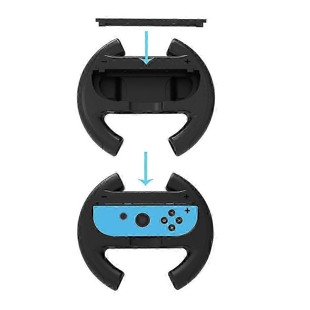 Racing Games Steering Wheel compatible with Switch 2 Gaming Controller Handle compatible with Joy-Con Small Controller Steering Wheel Stand