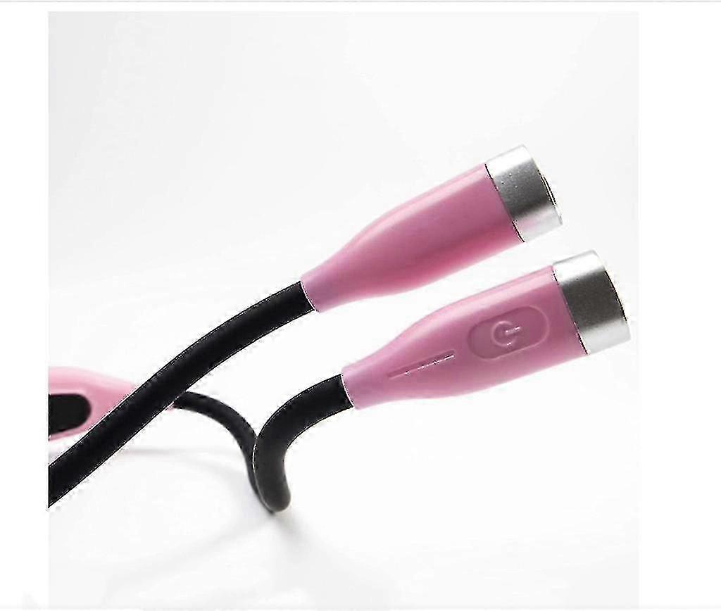 Led Neck Reading Light, Pink, Flexible, Rechargeable