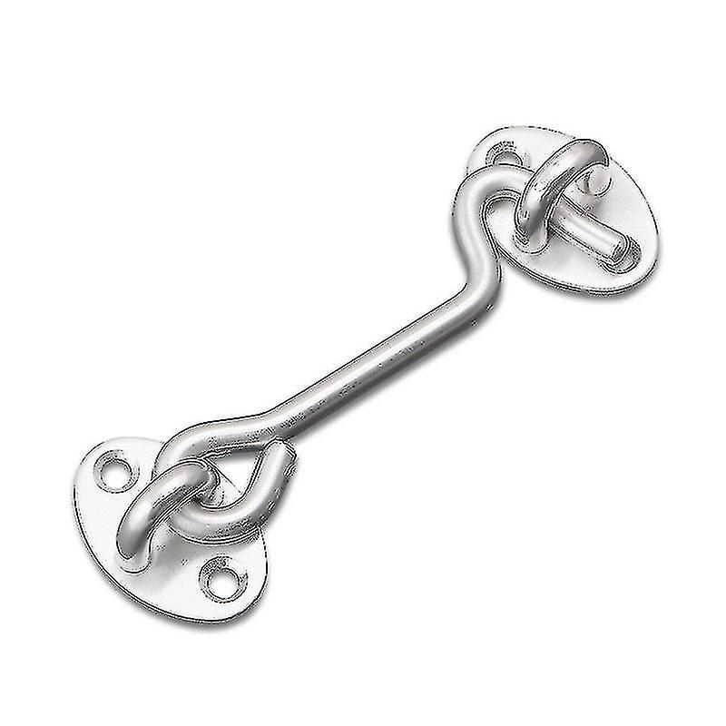 2 Fixing Hooks For Revolving Door Frame Doors And Windows (silver 75 Mm)