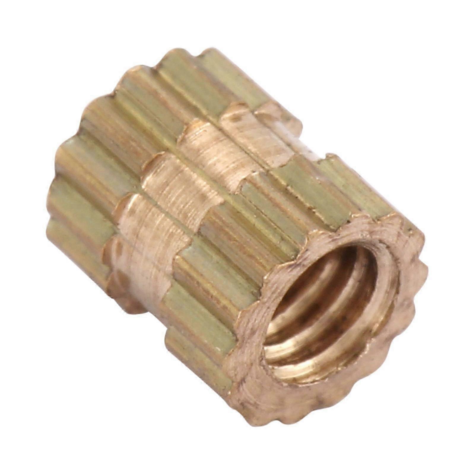 Knurled Brass Insert Nuts M2.5x4x3.5