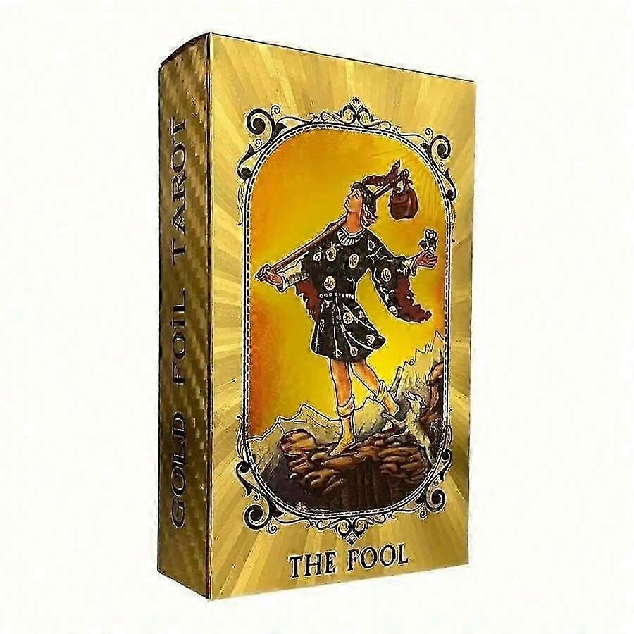 Gold Leaf Waite Learning Tarot Cards