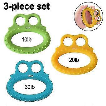 3pcs Different Strength Silicone Squeeze Gripper Finger Trainer-ckcy