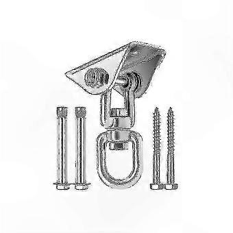 Heavy Duty 360° Swivel Hook compatible with Concrete or Wood, 450kg Weight Capacity, Ideal compatible with Playgrounds and Porch Swings 26-27