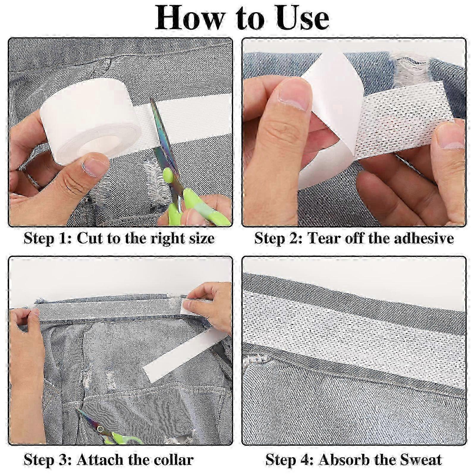 Lightweight Disposable Collar Sweat Absorber