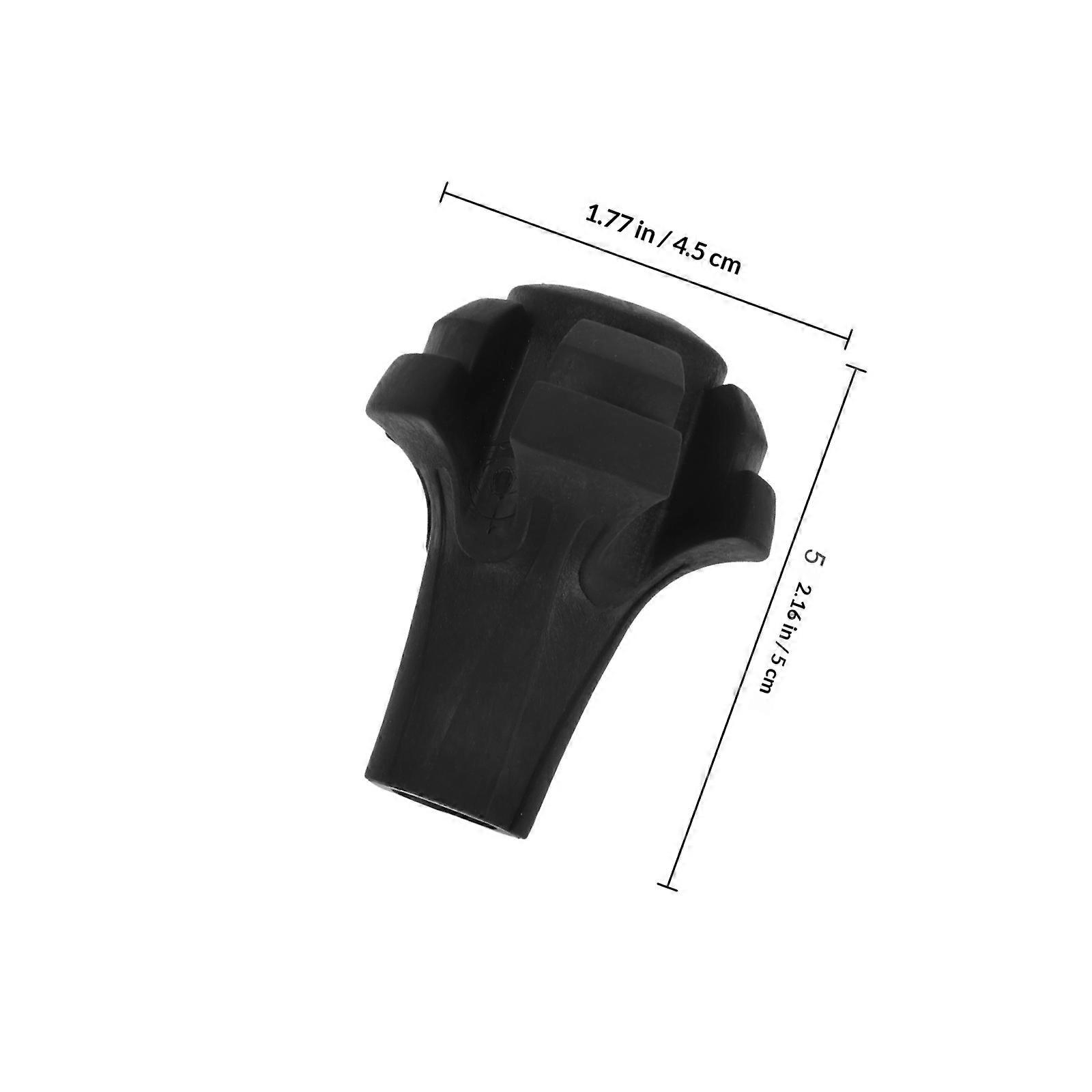 Rubber Trekking Pole Tips Replacement for Stability 4Pcs Protective Walking Cane Tips