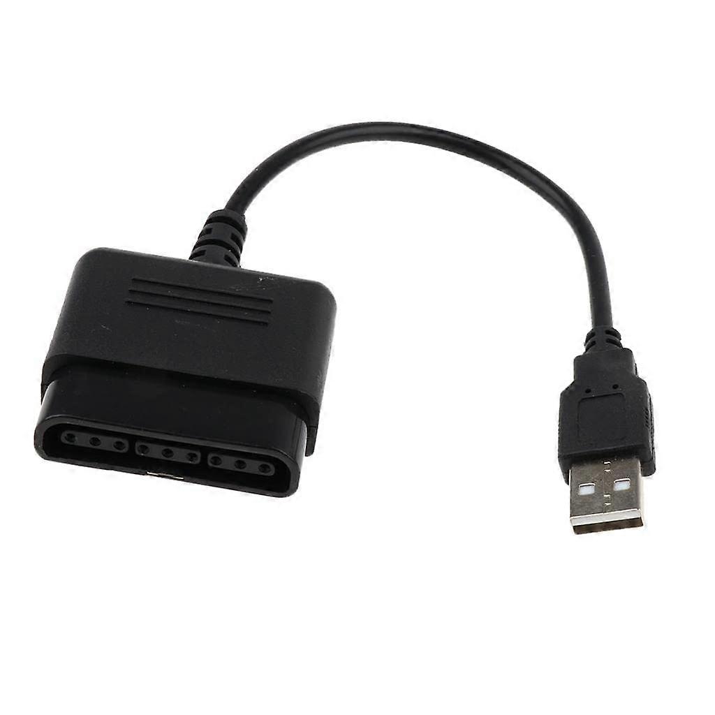 USB Game Controller Adapter Plug and Play Dual Platform Support PS3 PC Converter Cable Black