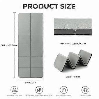 Foldable Floor Protection Mat - 183 x 61 cm - 6 mm thickness.