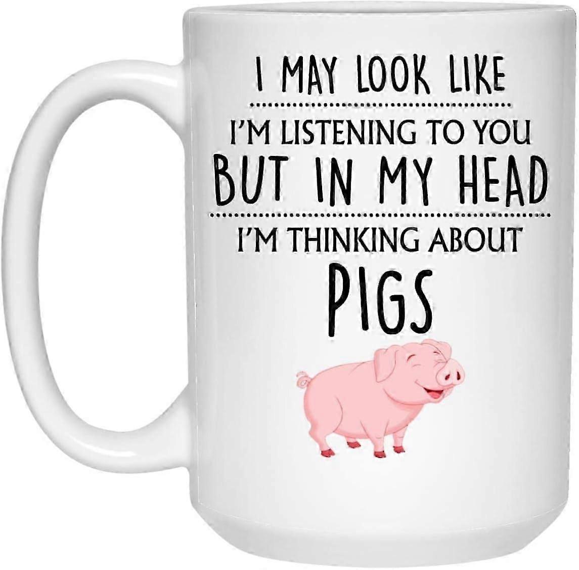 Ceramic Pig Mug 330ml Microwave Safe