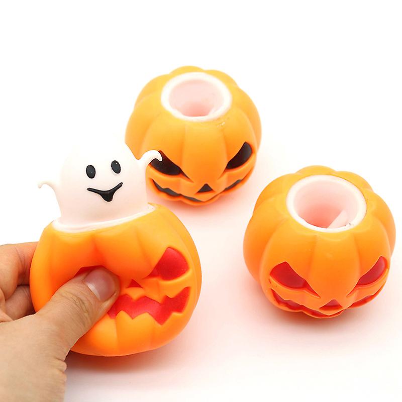 Funny Pumpkin Ghost Decompression Toy Thermoplastic Rubber Squeeze Ball Kids Toy