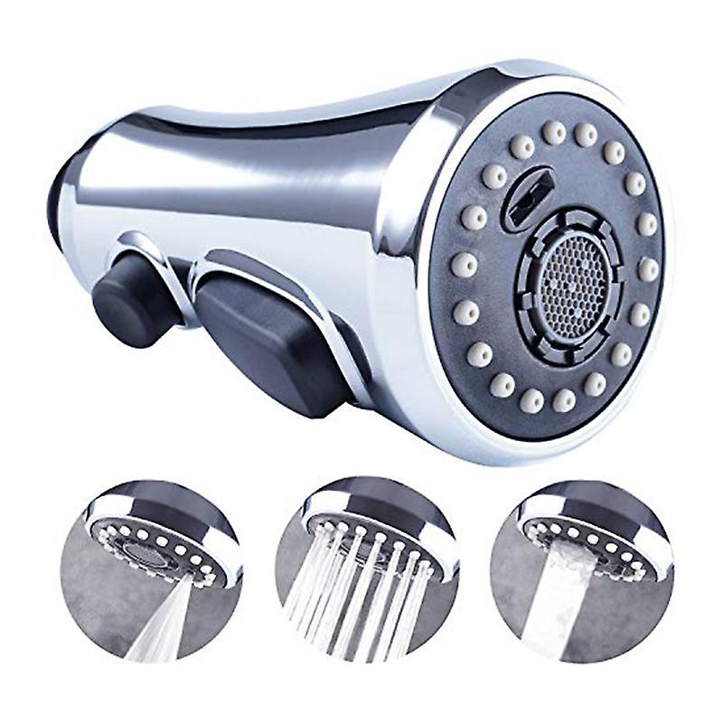 3-function Pull-out Kitchen Sink Mixer Spray G1/2 Vegetable Sink Mixer Small Shower Nozzle(plated)
