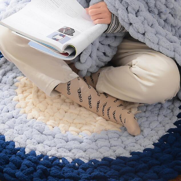 Chair Cushion Round Soft Knit Cushion