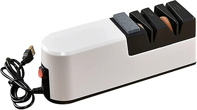 USB Electric Fast Knife Sharpener Automatic Adjustable Sharpener 3 Stages for Knives Scissors Household Sharpener
