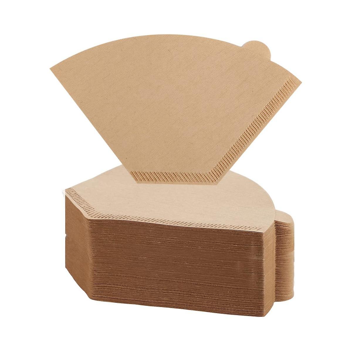 200Pcs Coffee Filter Natural Unbleached Coffee Filters Cone Paper Disposable Coffee Filters for Pou