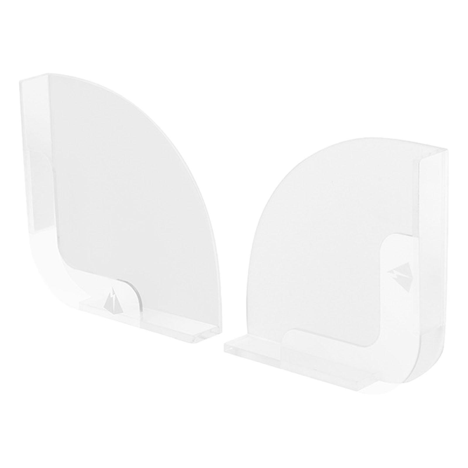 2Pcs Wall Mount Media Display Rack Holder Rack Stand Disk Case Display Clear