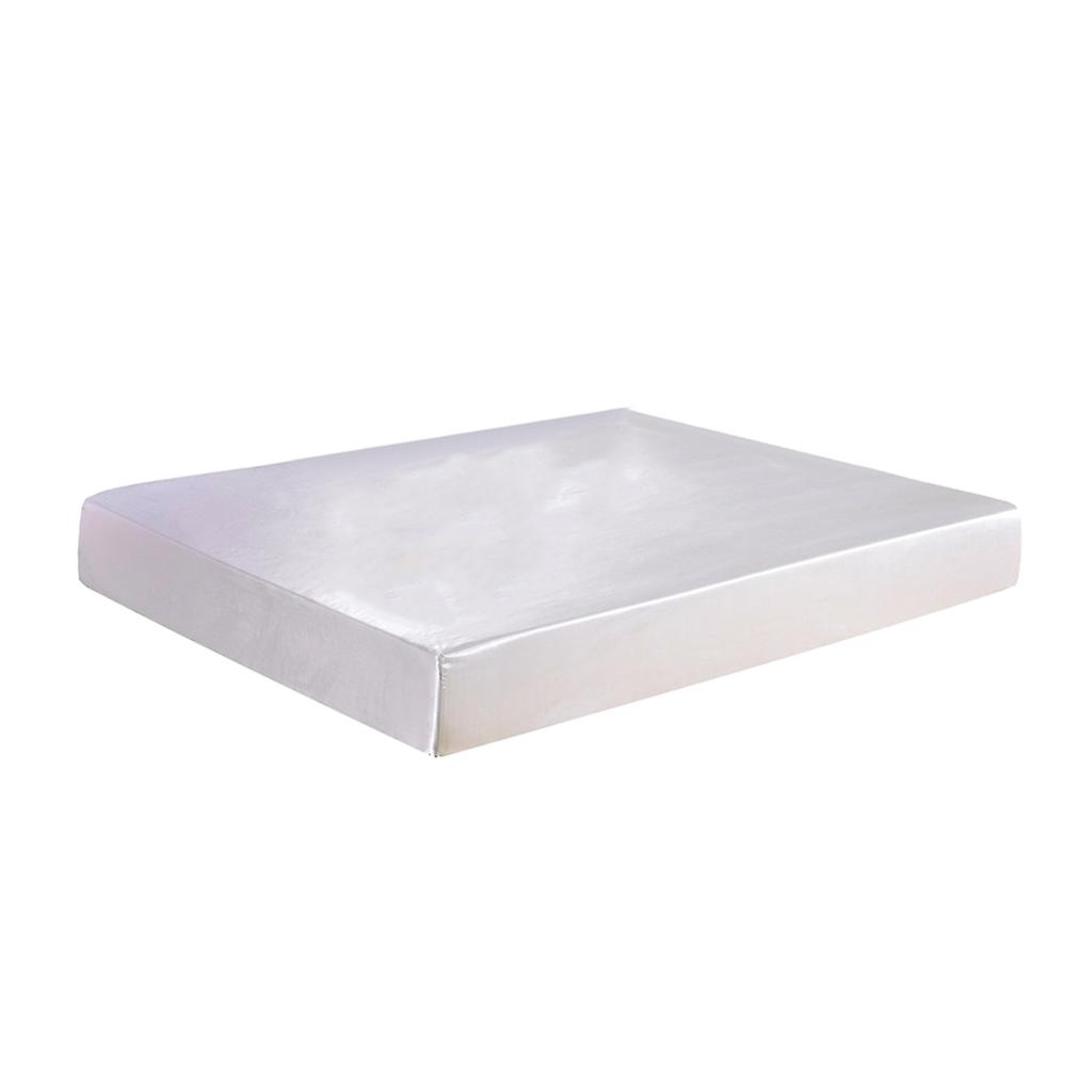 Home Textile Bed Sheet Solid Fitted Sheets 153x203x30cm Bianco