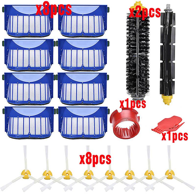 Ηλεκτρική σκούπα Irobot Roomba 600 Series Bristle Flexible Beater Brush 3-Armed Brush Aero Vac Filters Kit Ανταλλακτικά Καθαρά εργαλεία