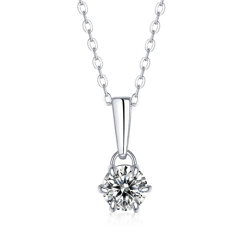 S925 Silver With Moissanite Drop Necklace