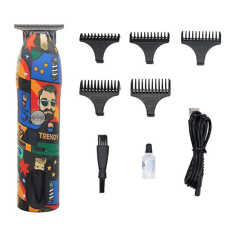 Barber Scissors Trimmer Cordless Recharable Rasoir Kit