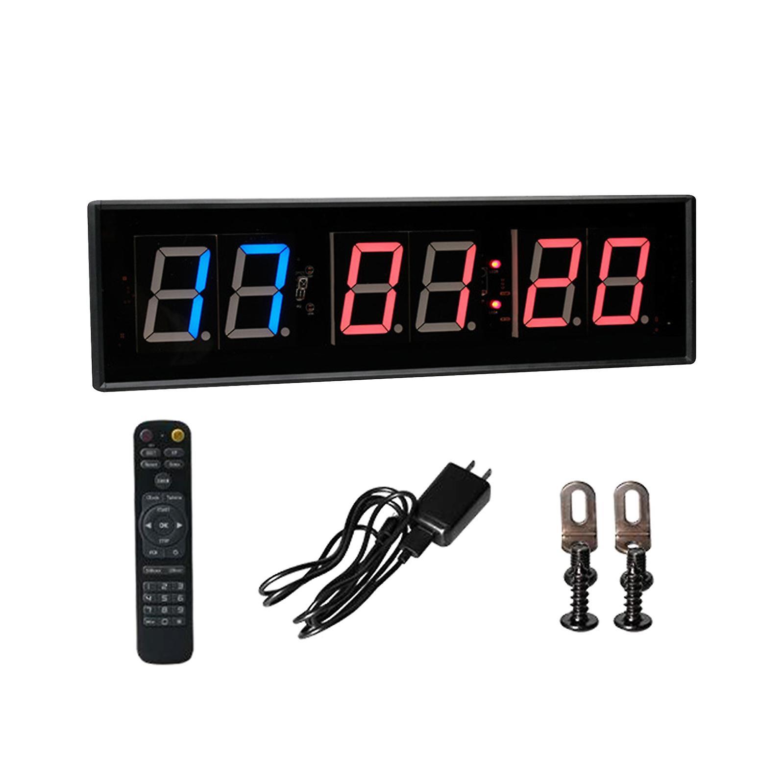 LED Interval Timer Count Down/up with Remote Clear Digital Display Gym Timer