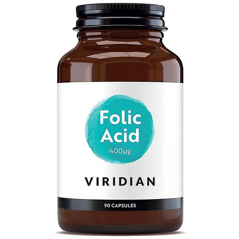 Viridian Folic Acid 400ug Capsules 90 (199)