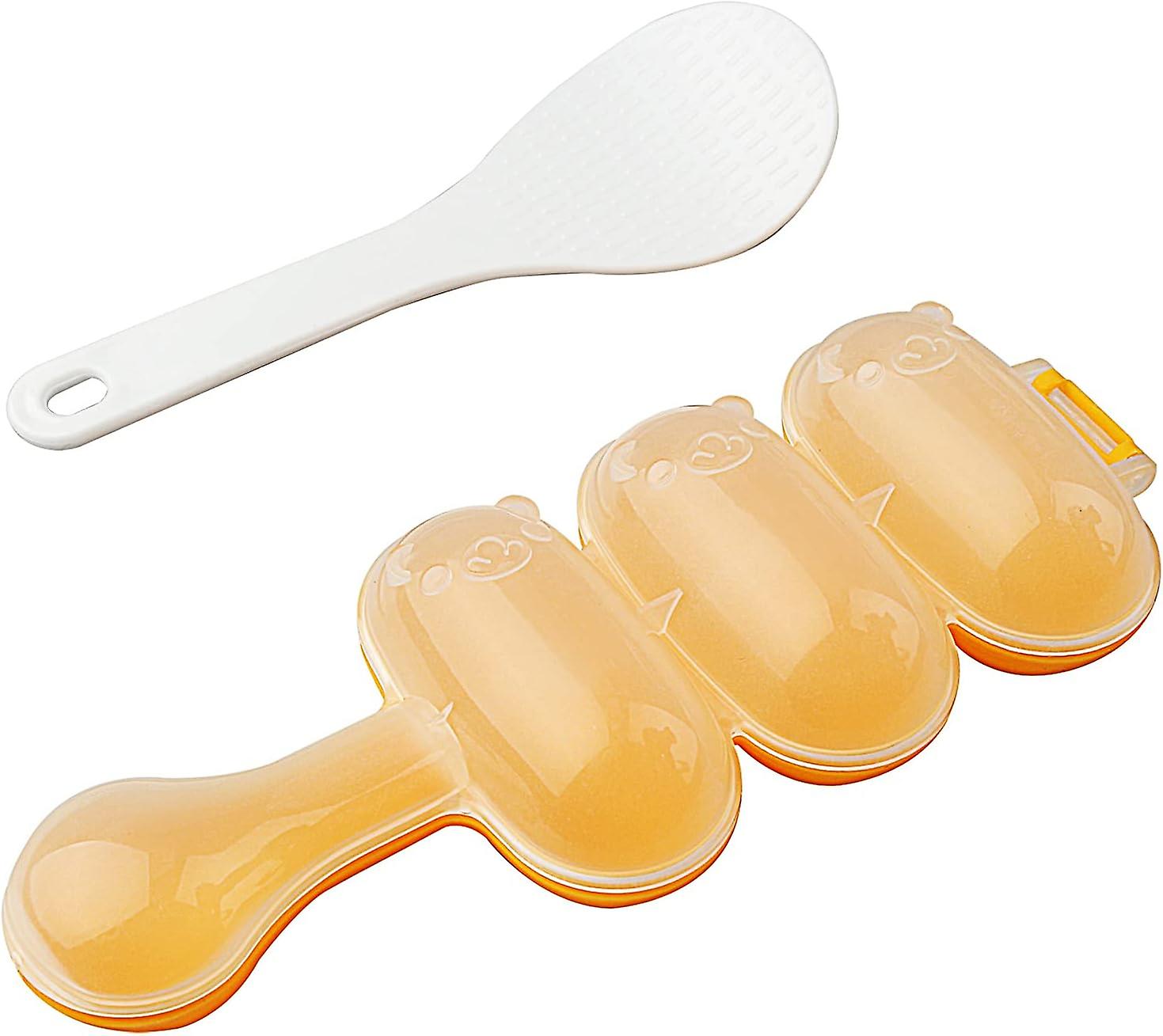 Diy Rice Ball Mold - Sushi Roller Making Kit With Spoon