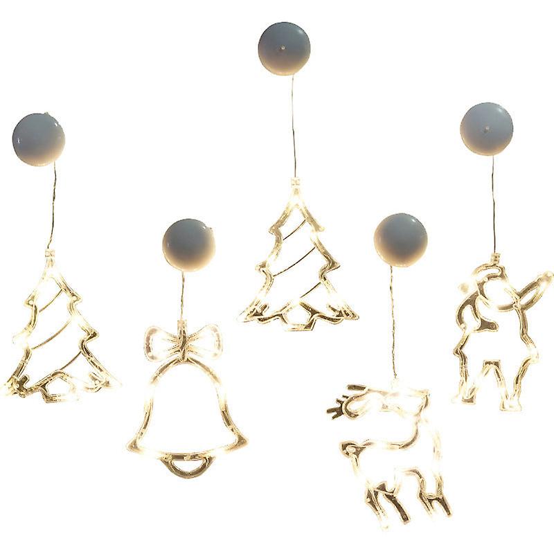 Xmas Ornaments Christmas Led Decorative Suction Cup Light Layout Colored Lights Xmas Gift