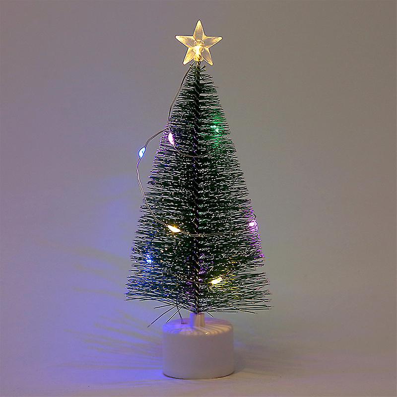 2024 New Luminous Mini Christmas Trees Beautiful Small Artificial Xmas Trees Desk Decorations Christmas Home Decorations