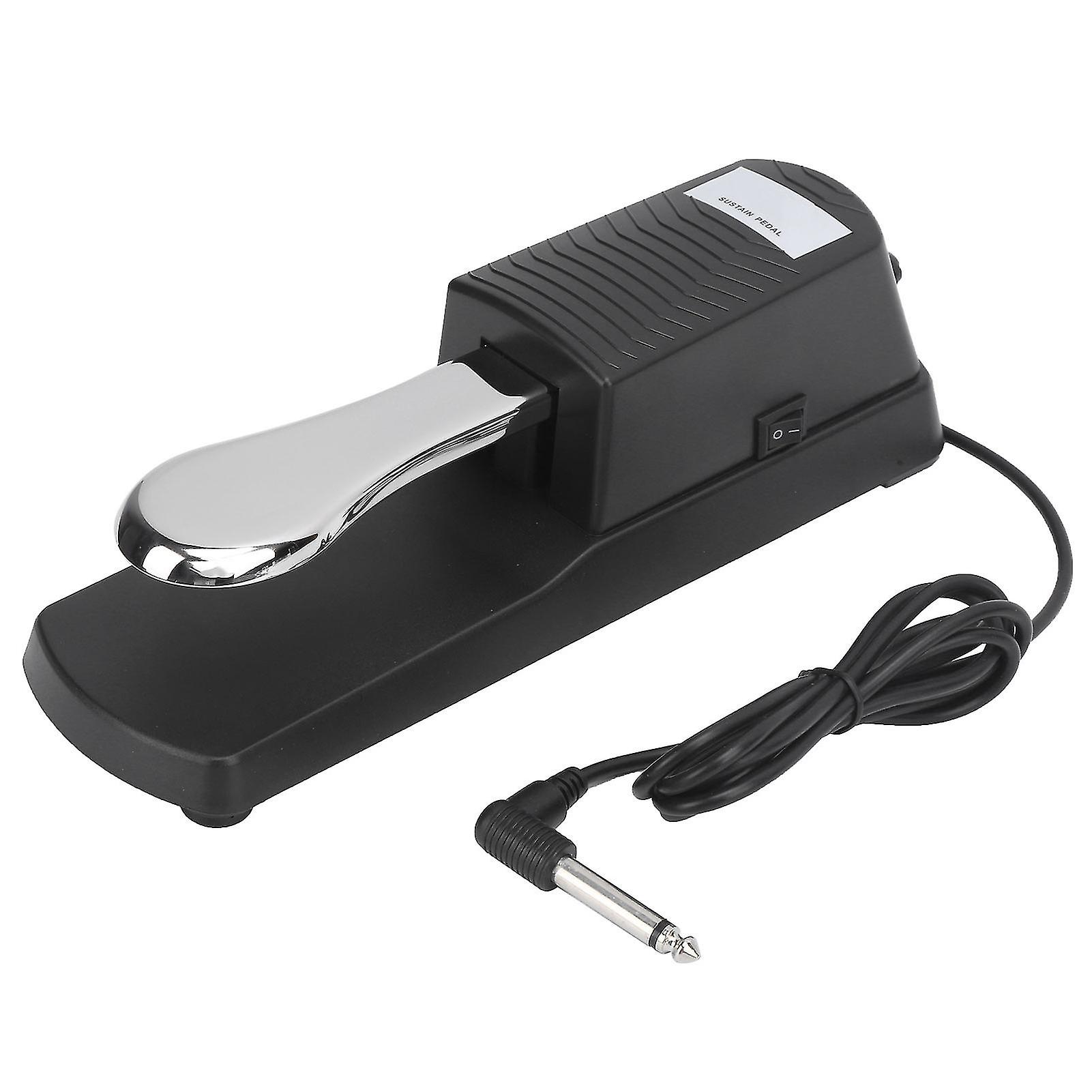 Sustain Pedal Polarity Switch Piano Keyboard Foot Damper for Yamaha/Roland/ Korg Synthesizer