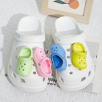 HG 4pcs 3D Clog Sandal Decorations (Random Colors), Shoe Decorations, Cute Clog Shoe Decorations