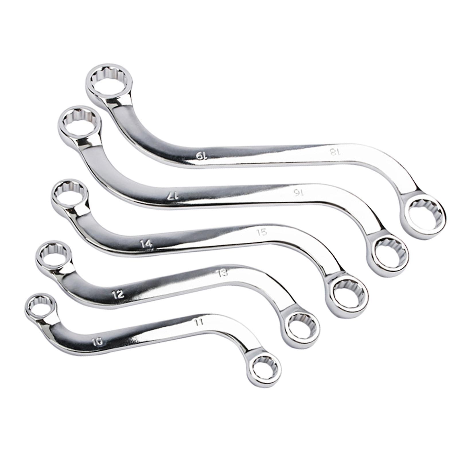 5Pcs Multi Functional S Type Wrench Set Durable Self Tightening for Auto