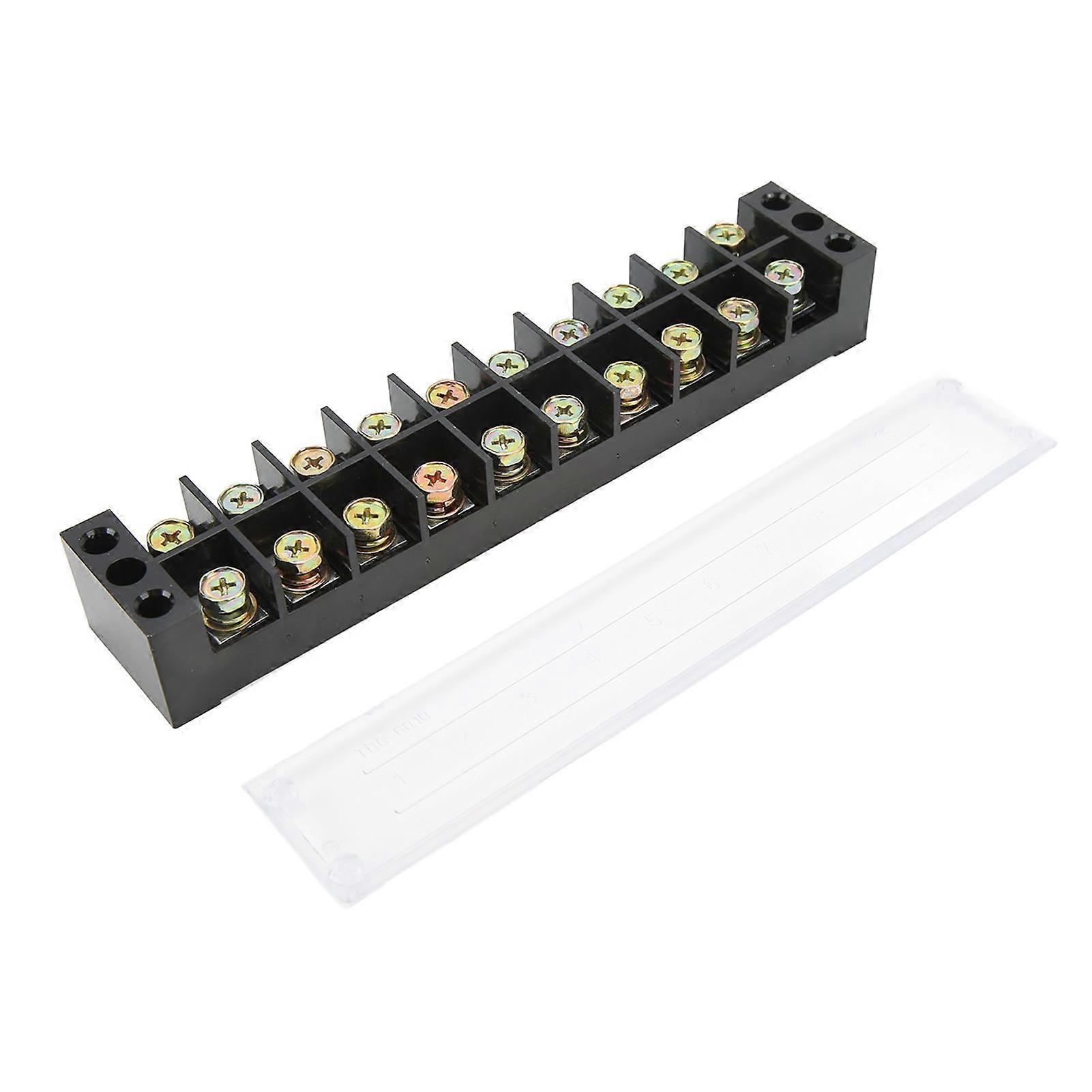 60A Terminal Strip Block - High Current, Durable PC Shell, Easy Wiring, Versatile Use