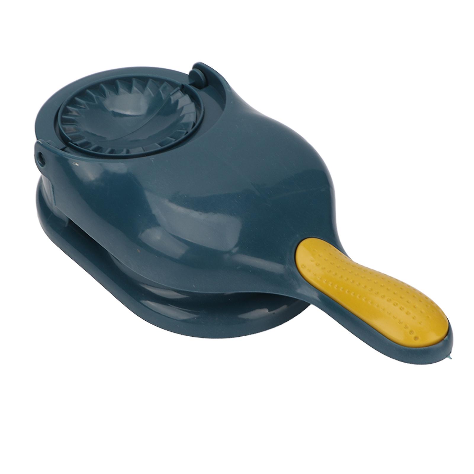 2 In 1 Portable Manual Dumpling Maker Kitchen Dumpling Making Tool Dough Pressing Tool Kitchen Accessories Blue