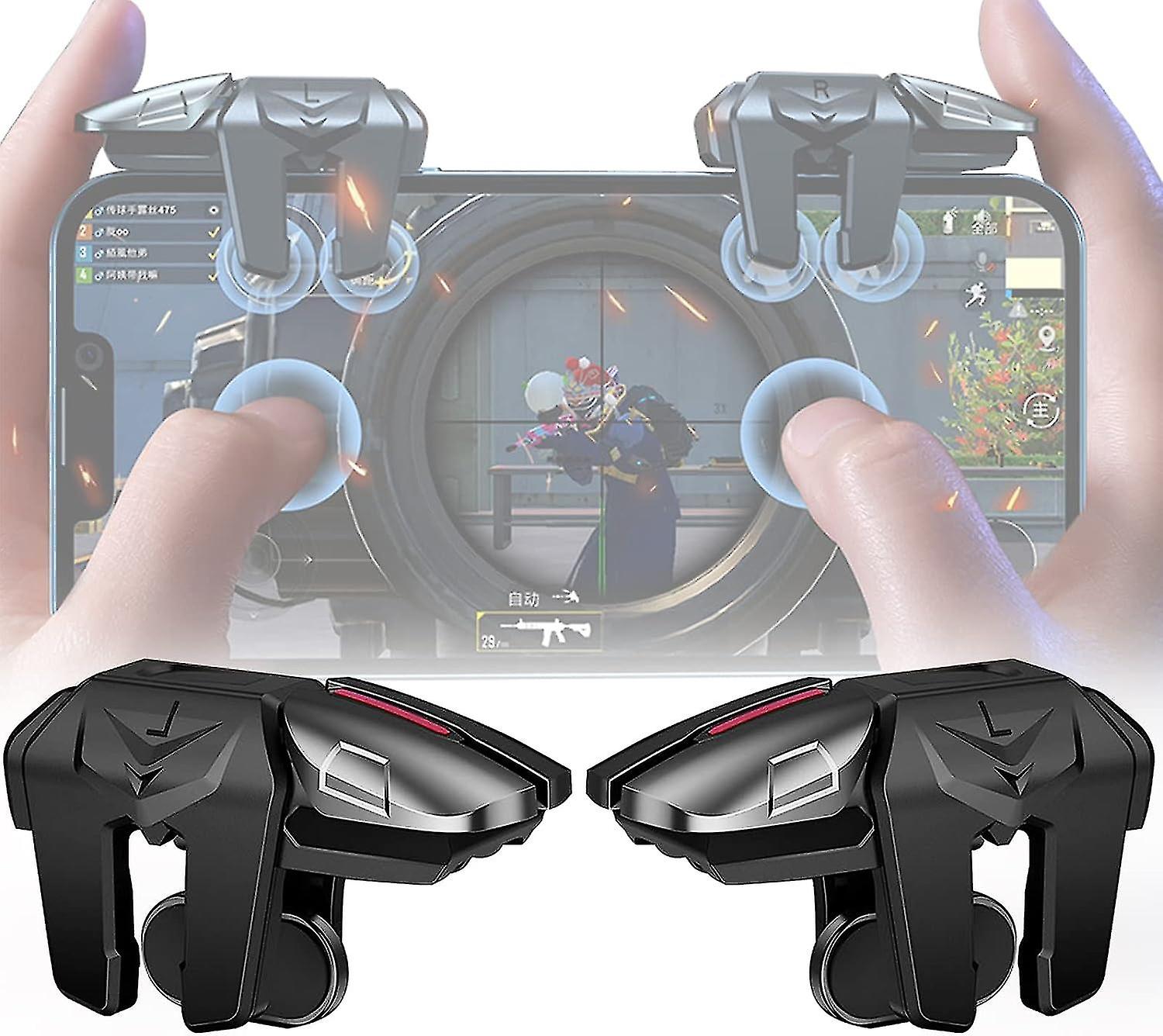 6 Trigger Pubg Mobile Controller, mobiler Game Controller für Pubg mit 6 Trigger für Call Of Duty/Fortnite/Knives Out/Rules Of Survival