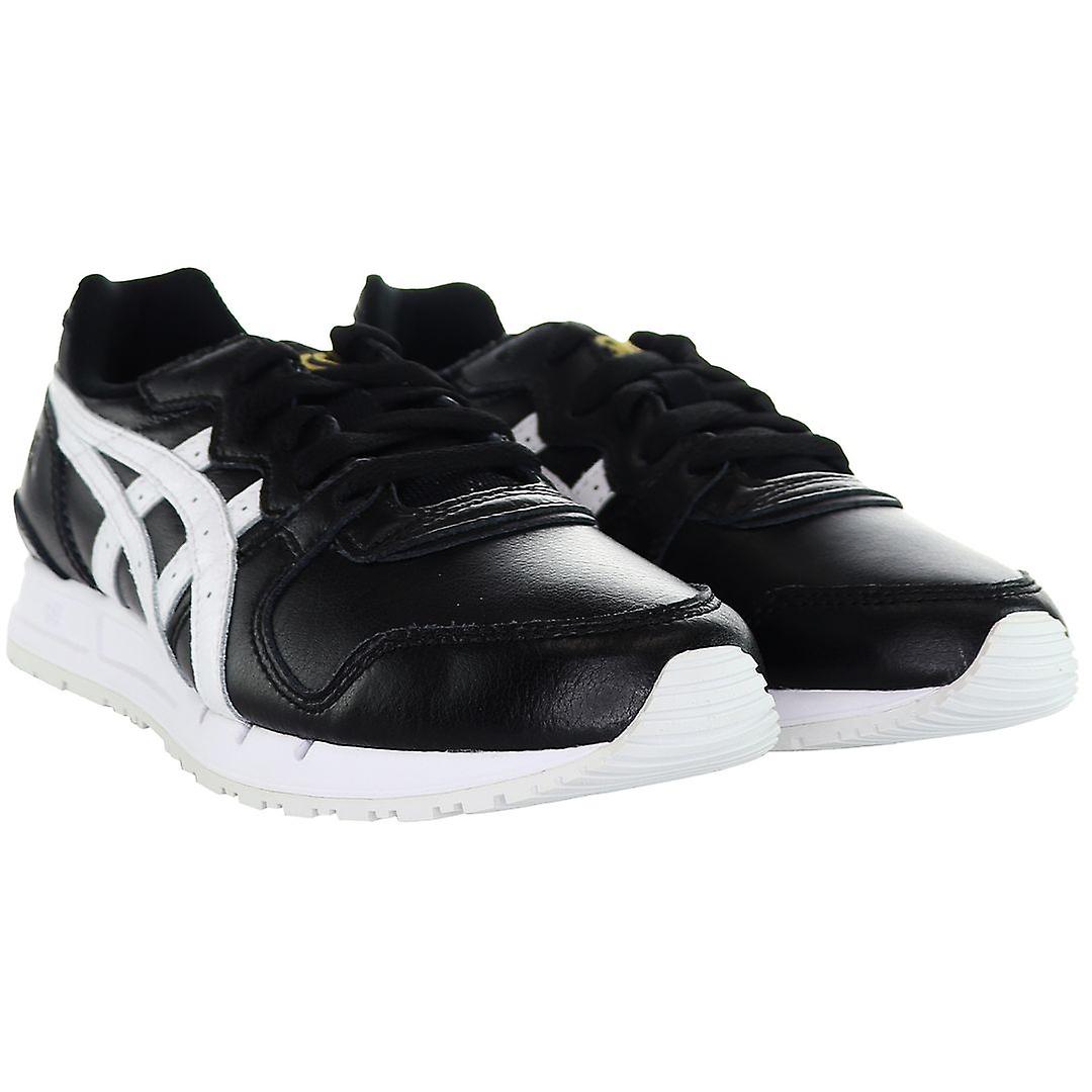 Asics Gel-Movimentum Black Leather Womens Lace Up Trainers