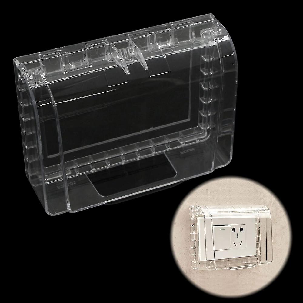 Waterproof Outdoor Wall Socket Socket Cover - Weatherproof Garden 2-fold Surface-mounted Box