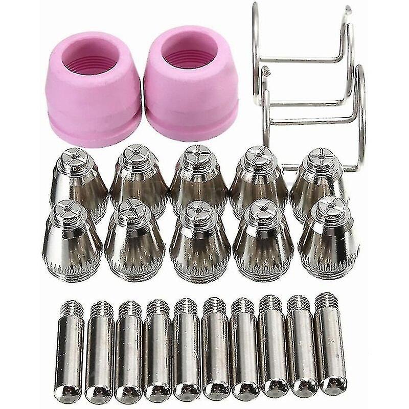 24-Pack Sg-55 Ag-60 Wsd-60 Plasma Cutting Machine Torch Tip Nozzle Consumable Kit Plasma Electrode N