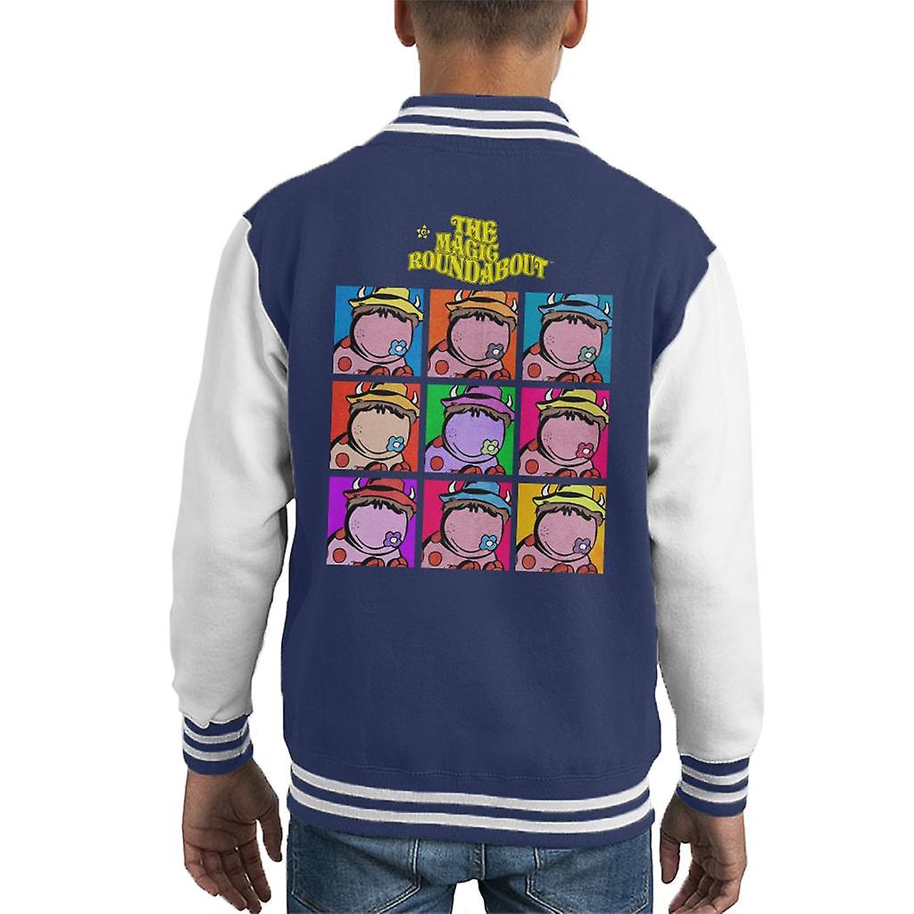The Magic Roundabout Ermintrude Pop Art Kid's Varsity Jacket