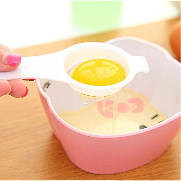 4 Pcs White Egg White Separator, Egg Filter, Kitchen Baking, Egg Yolk Protein Separator