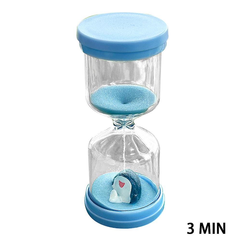 Colorful Children Hourglasses with Sharks in Macaron Blue Large Sandglass Hourglasses Timer for Game Timing