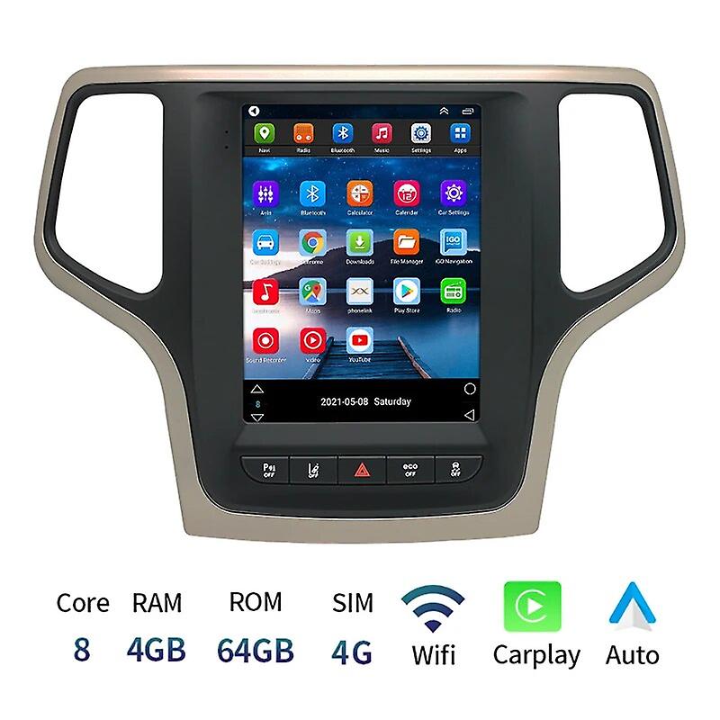 9.7" Android 12 Car Multimedia Player Radio Gps Navigation For Jeep Grand Cherokee Auto Stereo Video Carplay Screen Head Unit