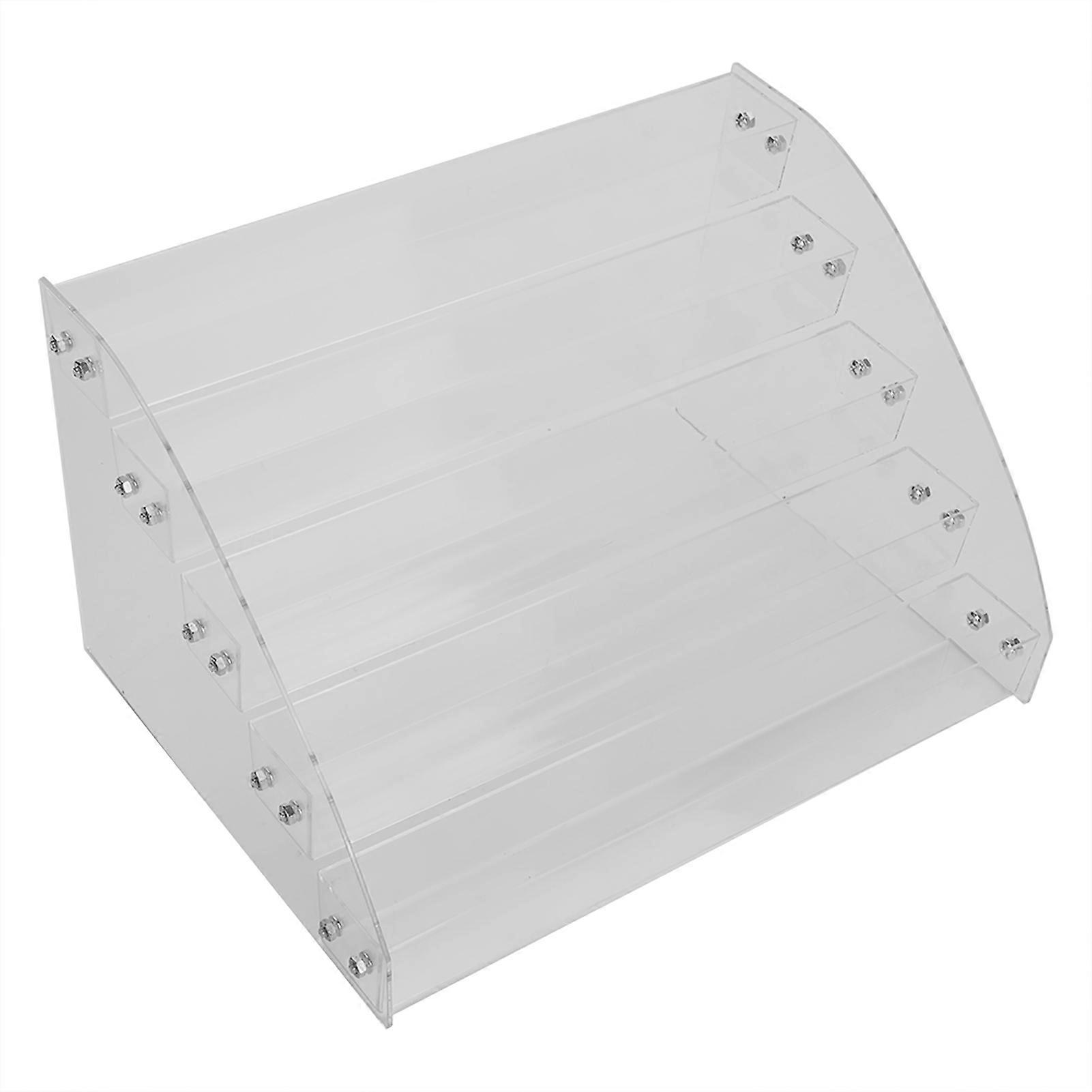 多層透明アクリルディスプレイスタンドラックオーガナイザー化粧品収納ボックス5層