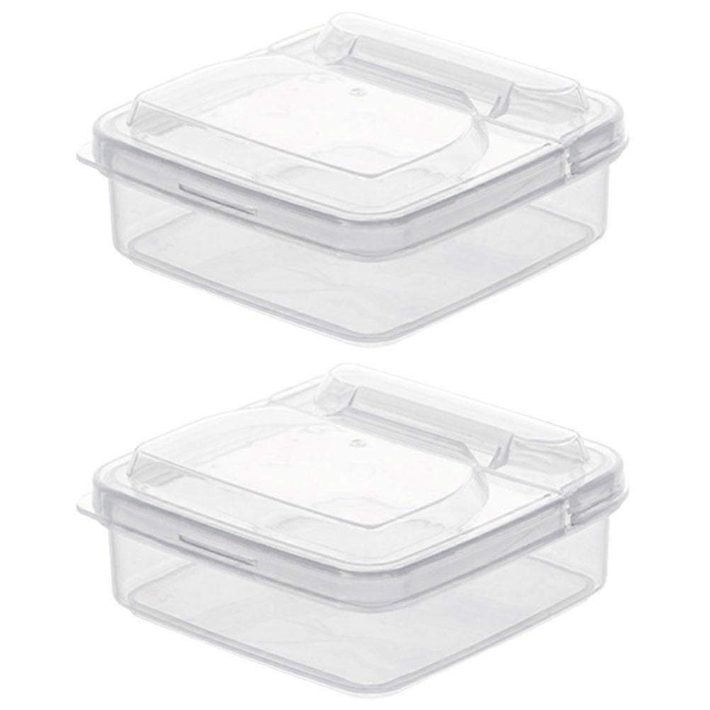 2Pcs Cheese Storage Containers Refrigerator Cheese Slice Storage Box Butter Cheese Slice Storage Box